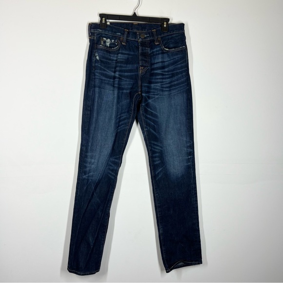 Abercrombie Men’s Slim Straight Button Fly Jeans Size 32X34 - Picture 1 of 8